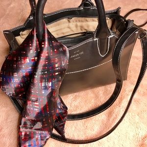London fog Grace Satchel with scarf